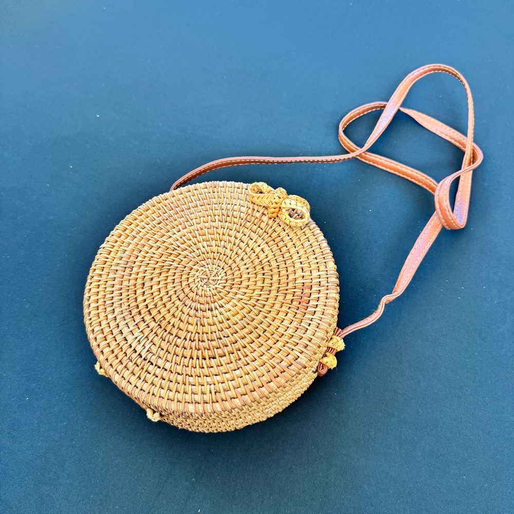 T.J.Maxx Woven Tan Crossbody Bag